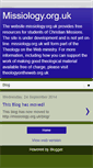 Mobile Screenshot of missiologyorguk.blogspot.com