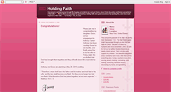 Desktop Screenshot of holding-faith.blogspot.com