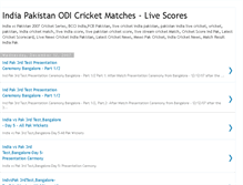 Tablet Screenshot of indiapakistanonedaycricket.blogspot.com