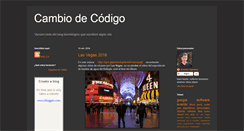 Desktop Screenshot of cambiodecodigo.blogspot.com