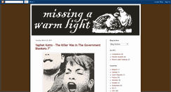 Desktop Screenshot of missingawarmlight.blogspot.com