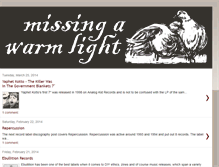 Tablet Screenshot of missingawarmlight.blogspot.com
