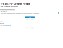 Tablet Screenshot of gurbanikirten.blogspot.com