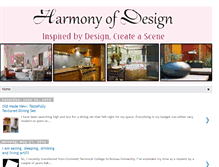 Tablet Screenshot of harmonyofdesign.blogspot.com