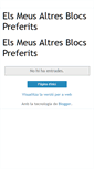 Mobile Screenshot of elsmeusaltresblocspreferits.blogspot.com