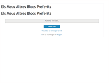 Tablet Screenshot of elsmeusaltresblocspreferits.blogspot.com