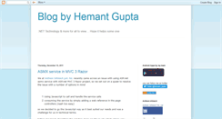 Desktop Screenshot of hemantg.blogspot.com