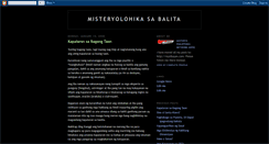 Desktop Screenshot of misteryolohikabalita.blogspot.com