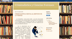 Desktop Screenshot of criminalisticayforenses.blogspot.com