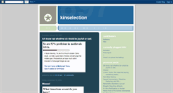 Desktop Screenshot of kinselection.blogspot.com