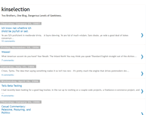 Tablet Screenshot of kinselection.blogspot.com
