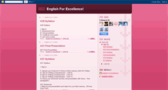 Desktop Screenshot of englishforexcellence.blogspot.com