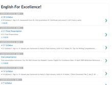 Tablet Screenshot of englishforexcellence.blogspot.com