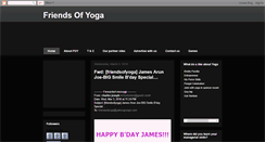 Desktop Screenshot of friendsofyoga.blogspot.com