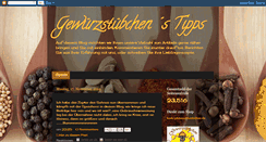 Desktop Screenshot of gewuerzstuebchen-tipps.blogspot.com