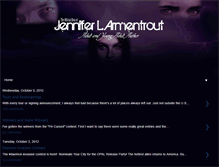 Tablet Screenshot of jenniferarmentrout.blogspot.com