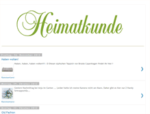 Tablet Screenshot of heimat-kunde.blogspot.com