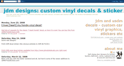 Desktop Screenshot of jdm-custom-car-vinyl-decal-stickers.blogspot.com