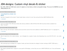 Tablet Screenshot of jdm-custom-car-vinyl-decal-stickers.blogspot.com