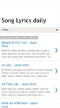 Mobile Screenshot of mylyrics-update-daily.blogspot.com