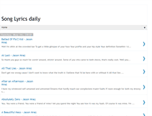 Tablet Screenshot of mylyrics-update-daily.blogspot.com