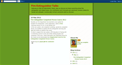 Desktop Screenshot of fireextinguishertalks.blogspot.com