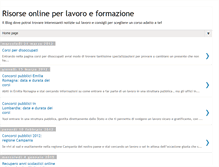 Tablet Screenshot of lavoroformazione.blogspot.com