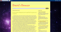 Desktop Screenshot of dustisdomain.blogspot.com