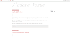 Desktop Screenshot of jadorevoguee.blogspot.com