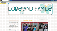 Desktop Screenshot of loryandfamily.blogspot.com