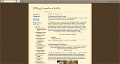 Desktop Screenshot of killing-ourselves.blogspot.com