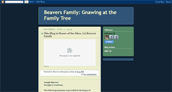 Desktop Screenshot of beavers-gnawingatthefamilytree.blogspot.com