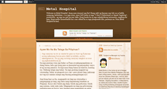 Desktop Screenshot of metalhospital.blogspot.com