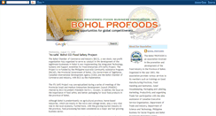 Desktop Screenshot of boholprofoods.blogspot.com