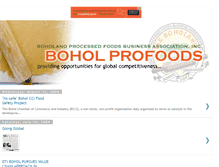 Tablet Screenshot of boholprofoods.blogspot.com