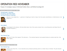 Tablet Screenshot of operationrednovember.blogspot.com