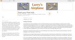 Desktop Screenshot of larrys-airplane.blogspot.com