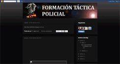 Desktop Screenshot of formaciontacticapolicial.blogspot.com