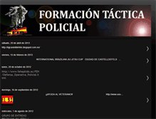 Tablet Screenshot of formaciontacticapolicial.blogspot.com