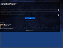 Tablet Screenshot of majesticdestiny.blogspot.com
