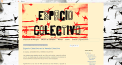 Desktop Screenshot of espaciocolectivo.blogspot.com