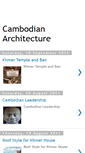 Mobile Screenshot of cambodian-architecture.blogspot.com