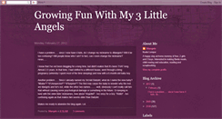 Desktop Screenshot of growingfunwith3lilangels.blogspot.com