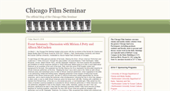 Desktop Screenshot of chicagofilmseminar.blogspot.com