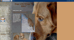 Desktop Screenshot of dogswithwingsglitter.blogspot.com