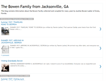 Tablet Screenshot of bowenfamilyinfo.blogspot.com