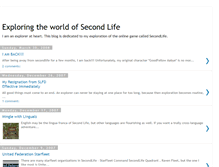 Tablet Screenshot of explore-secondlife.blogspot.com