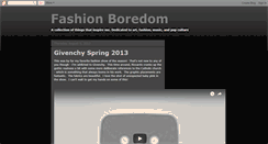 Desktop Screenshot of fashionboredom.blogspot.com