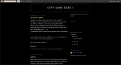 Desktop Screenshot of citysanssexe.blogspot.com