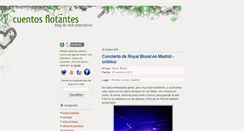 Desktop Screenshot of cuentosflotantes.blogspot.com